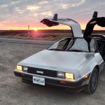 delorean dmc-12 sunset picture