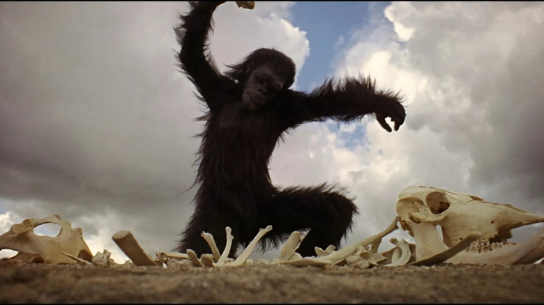 "2001 A Space Odyssey bone floating screenshot")